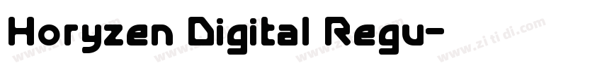 Horyzen Digital Regu字体转换